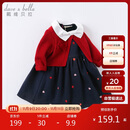 戴维贝拉【商场同款】女童连衣裙儿童裙子春秋女孩公主裙宝宝衣服