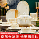 以辰 景德镇68头餐具整套碗碟套装家用碗具碗筷碗盘子乔迁之喜送礼