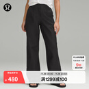 lululemon丨Utilitech™ 女士宽松剪裁中腰长裤 LW5GLXA 黑色 M