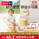 曼龙儿童折叠坐便器宝宝便携马桶户外可折叠旅行神器男女童坐便器