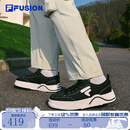 FILA FUSION斐乐男鞋【章昊同款】潮流帆布鞋2025季新款生活滑板鞋男鞋 黑/奶白-BG 42