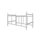 国标保真加厚型工地家用脚手架龙门架移动活动全套脚手架厂家 安全护栏-1米高-1.25米宽