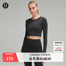 lululemon丨Ebb to Street 女士运动长袖 T 恤 LW3DZNS 黑色 XXS /2