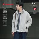 RESTICK「暖屿」133G黑标P棉棉服外套冬季PrimaLoft极简立领夹克 黑色 L