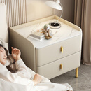 香主编床头柜实木卧室现代家用简约2025新款轻奢小型床边柜子储物柜金45