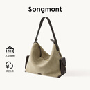 Songmont山下有松循迹旅行hobo包大容量斜挎电脑包【蒋奇明同款】 旅行hobo大号 沙驼棕 预售11天
