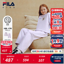 FILA【套装】斐乐儿童卫衣卫裤2025冬季新款男女中大童休闲两件套 樱花浅粉-PK 140