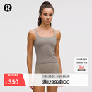 lululemon丨Ebb to Street 女士前后 U 领短款运动背心 B/C LW1ERWS 暖褐灰/暖褐灰 S /6