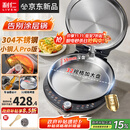 利仁（Liven）新品小钢人Pro不锈钢电饼铛家用0涂层38mm加深2000W双面加热可调火电饼档烙饼锅早餐机LR-XGR3297