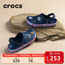 卡骆驰（CROCS）洞洞鞋贝雅卡骆班轻便耐磨一脚蹬休闲鞋|205089 深蓝/辣椒红-4CC 39 (240mm)