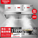 特睿思（TERUISI）商用油烟净化一体机大型酒店餐饮单位厨房大吸力低空排放油烟净化器商用不锈钢烟罩抽油烟机排烟机 3.0米油烟净化一体机丨10000m³风量(包安装