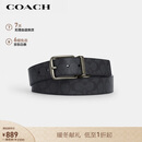蔻驰（COACH）【品牌直供】男士HARNESS休闲腰带炭黑色CY982
