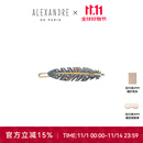 亚历山大（ALEXANDRE DE PARIS）时尚刘海夹休闲边夹奢品发夹生日礼物女士  Z羽毛礼盒