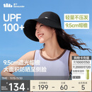 蕉下（beneunder）女士帽子冬季男25秋冬防晒帽女棒球帽大帽檐遮阳鸭舌帽四季通用黑