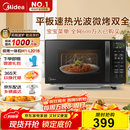 美的（Midea）微波炉烤箱一体机 小型家用20升微波炉  光波加热 钻石背板（M1-L201B）