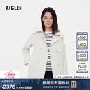 AIGLE艾高春夏GORE-TEX防风防雨透汽户外休闲夹克风衣上衣女士外套 奶米白色 Q2152 S 36 (160/84A)