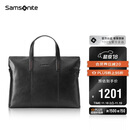 新秀丽（Samsonite）男士手提包13英寸电脑包休闲通勤文件袋牛皮革公文包TK9*09001