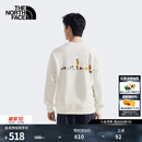 北面（The North Face）卫衣情侣款Uncle Belly合作系列针织卫衣舒适透气25秋季新品|8HNF QLI/沙丘白 L /175