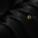 【闪电发货】重磅香云纱旗袍布料 布料桑蚕丝   6A级重磅30姆米素绉缎布料重缎服装礼服旗袍面料厚 黑色 3#黑色0.1米价
