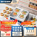 碧野（BIYE）台式煮面炉商用 煮面机电热煮粉煮面桶麻辣烫汤河粉关东煮云吞饺子锅 4孔煮面锅 JPX-D4ZM