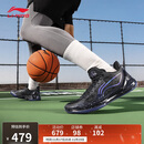 李宁利刃4 V2 黑曜石丨篮球鞋男鞋透气支撑稳定专业比赛鞋ABAU037