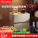 芝华仕（CHEERS）现代简约主次卧室储物岩板轻奢高级感2025新款复古风床头柜G067白