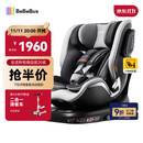 bebebus儿童安全座椅领航家汽车用0-8岁婴儿宝宝车载360度旋转 千岩灰