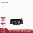 Calvin KleinJeans男士真皮休闲双面ck金属字母带头牛皮腰带节日礼物HC551H19