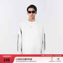 美力城【檀健次同款】女士卫衣春秋时尚百搭简约情侣款男士套头运动上衣 白色 M