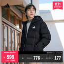 adidas 600蓬休闲保暖鸭绒连帽羽绒服男装秋冬阿迪达斯官方轻运动 黑色   XL