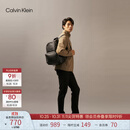 Calvin KleinJeans男士校园风满版压印字母拉链ck大容量双肩包节日礼物HH2622