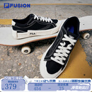 FILA FUSION斐乐男鞋潮牌板鞋情侣运动鞋休闲鞋经典帆布鞋男女鞋 黑色-BK 情侣款 43