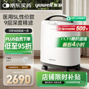 鱼跃医用分子筛制氧机5升L吸氧机家用老人医用级孕妇呼吸雾化8F-5CW