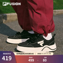 FILAFUSION 斐乐潮牌女鞋【章昊同款】帆布鞋2025新款女运动鞋滑板鞋 黑/奶白-BG 37.5