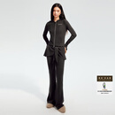 RE'VAN芮范2025冬季新品设计师款休闲风包针绣卫衣套装RL92402086 深灰色 S /36