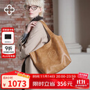 CASSILE明星同款卡思乐女包托特包植鞣牛皮大容量轻奢复古单肩包生日礼物