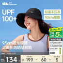 蕉下（beneunder）女士帽子冬季男25秋冬防晒帽女棒球帽大帽檐遮阳鸭舌帽四季通用黑