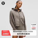 lululemon丨Scuba 女士超宽松款拉链连帽衫 LW3HTLS 暖褐灰 M /L