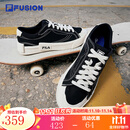 FILA FUSION斐乐男鞋潮牌板鞋情侣运动鞋休闲鞋经典帆布鞋男女鞋 黑色-BK 情侣款 42