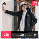 adidas舒适休闲保暖棉服男装秋冬新款阿迪达斯官方轻运动   黑色   L