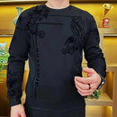 【专柜正品】秋季新款飞鹰加绒加厚男士百搭保暖卫衣男装dk 黑色【加绒加厚】 XL (建议135-150斤)