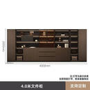 溥畔办公室老板背景柜办公文件柜资料柜档案柜办公室书柜木质柜子组合 十门文件柜(清风楸木色+深灰色)