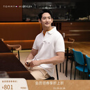 Tommy Hilfiger【轻柔感】夏男珠地网眼商务纯色修身短袖T恤翻领POLO