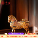 冬帝唐马到成功纯银摆件茶宠办公室领导中式家居装饰品乔迁开业礼物 马上有财约190克+证书+礼盒
