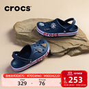 卡骆驰（CROCS）洞洞鞋贝雅卡骆班轻便耐磨一脚蹬休闲鞋|205089 深蓝/辣椒红-4CC 41 /42(260mm)