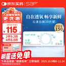 SAP思汉普进口硅水凝胶沁漾透明隐形眼镜日抛30片装 650度