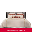 爱慕 皇锦暖真丝印花被套四件套-飞鸟衔花HJ11804 黄色 被套四件套