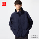 优衣库男装女装防风连帽外套/夹克户外休闲25秋冬新款478231 69 藏青色 L /175/100A