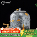 归银堂纯银水缸高工錾刻荷塘锦鲤足银999储水缸家用高端净收藏送礼 4500ml+证书