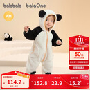 巴拉巴拉婴儿连体衣秋冬装宝宝外出抱衣爬服2025保暖绒感萌趣209425120201